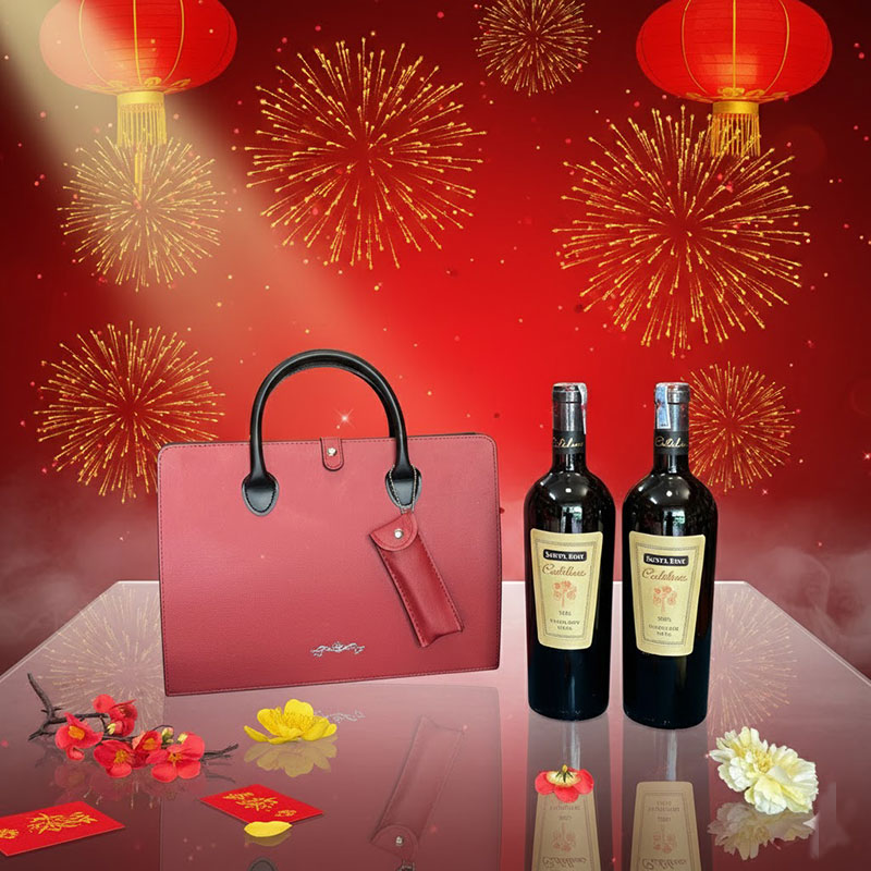 Mẫu Giỏ Quà Rượu Vang