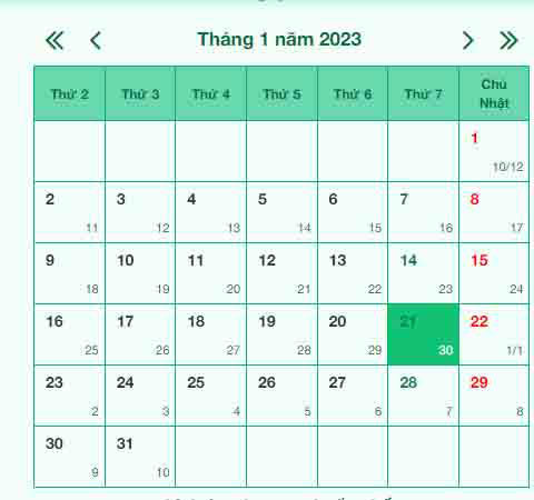 Bao Nhieu Ngay Nua Den Tet 2023