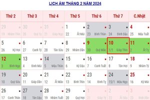 Lich Nghi Tet 2024