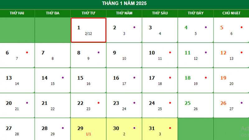 Nam 2025 Con Bao Nhieu Ngay Nua Den Tet Duong Lich 1