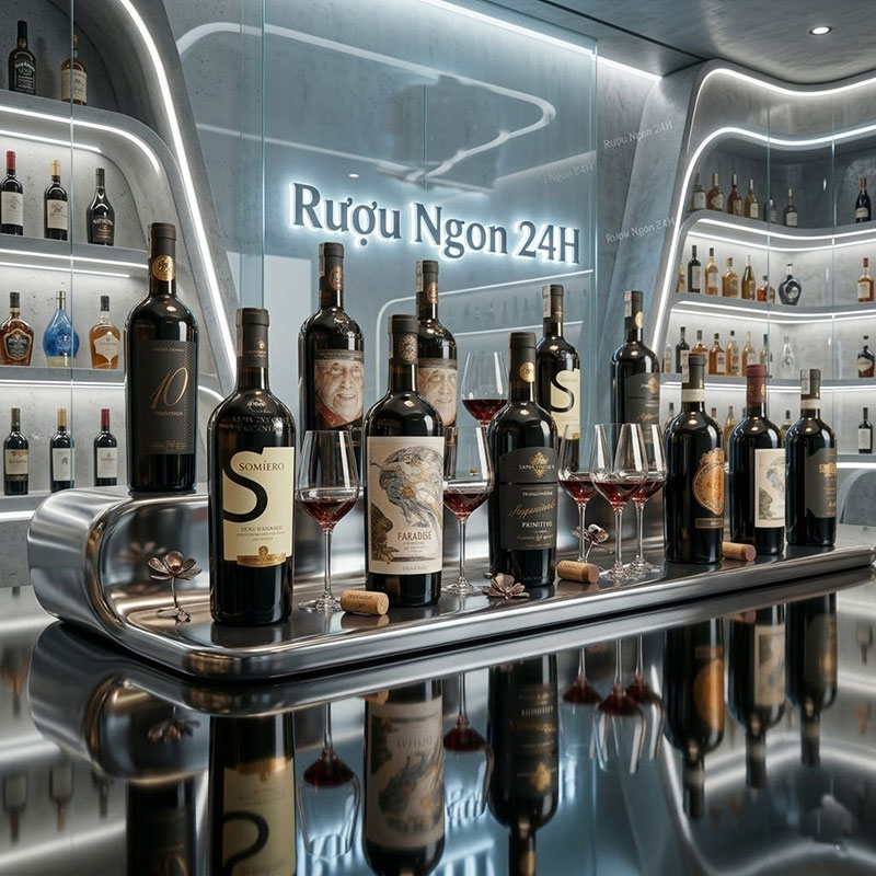 Những Chai Vang Nhập Khẩu Rượu Ngon 24h