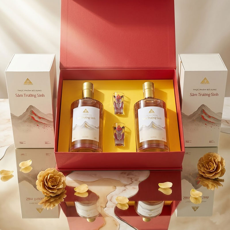 Quà Tết Rượu Sâm Doanh Nghiệp