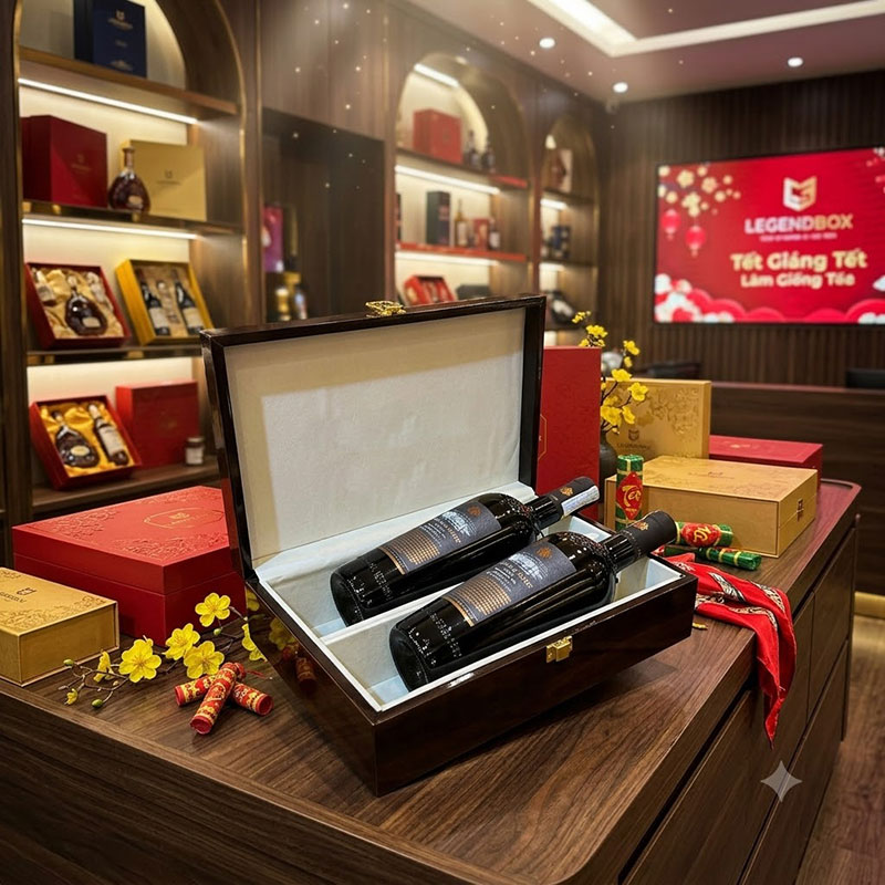 Mẫu Quà Tết Rượu Vang Cao Cấp